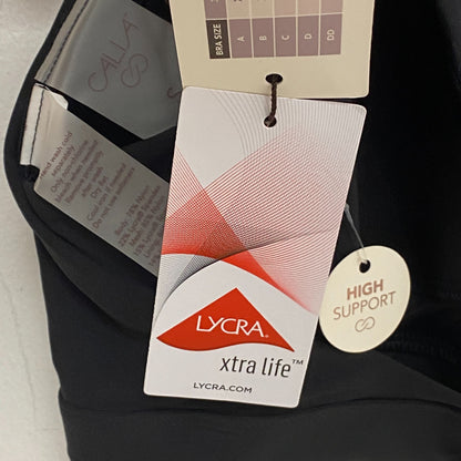 CALIA Women's Swim HIGH Support NECK TOP PURE BLACK WSA22207 Brand New!