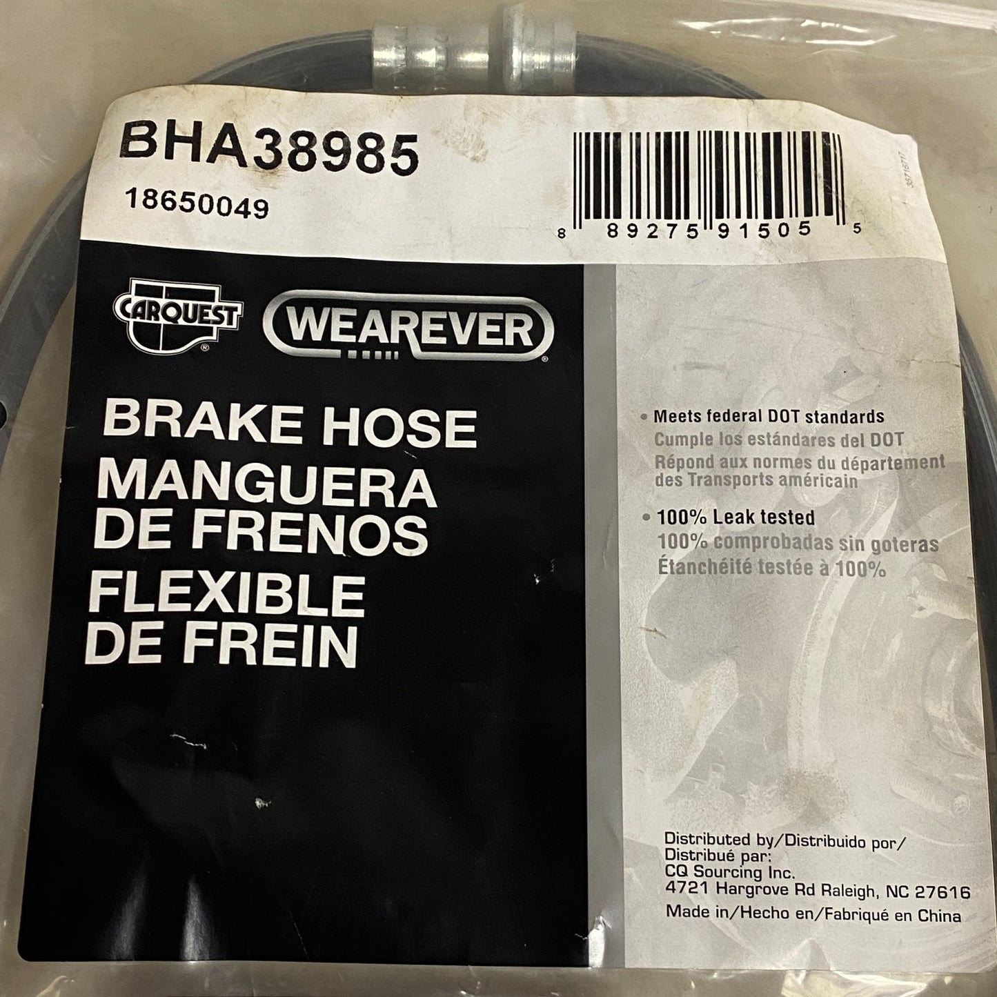 Carquest Brake Hose Assembly Front for Geo Metro/Suzuki Swift 2000–2001 BHA38985
