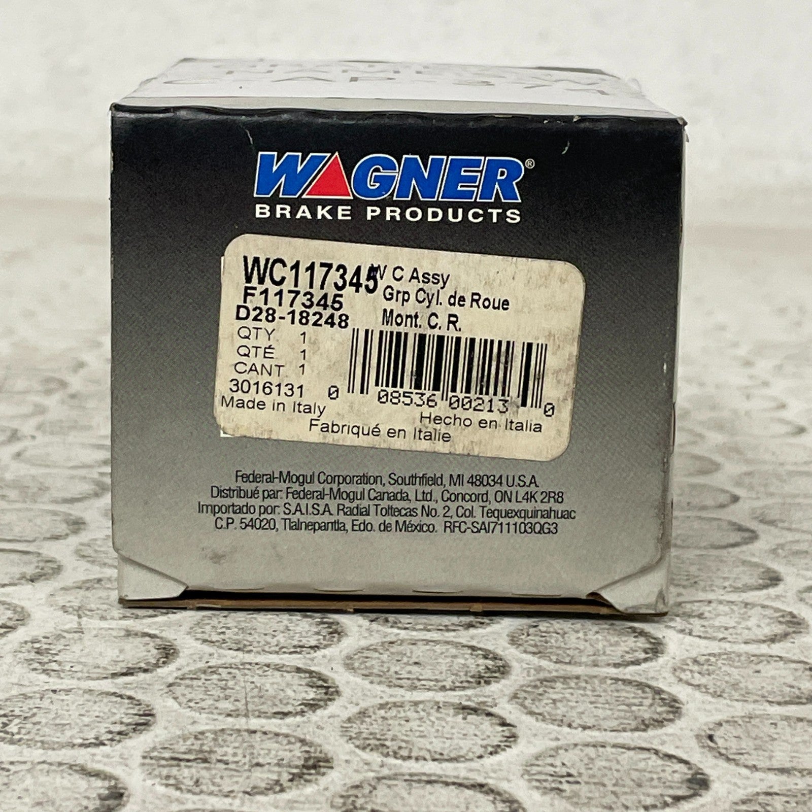 WAGNER WC117345 Rear Brake Wheel Cylinder 88-97 Ford Taurus Mercury Sable 13/16"