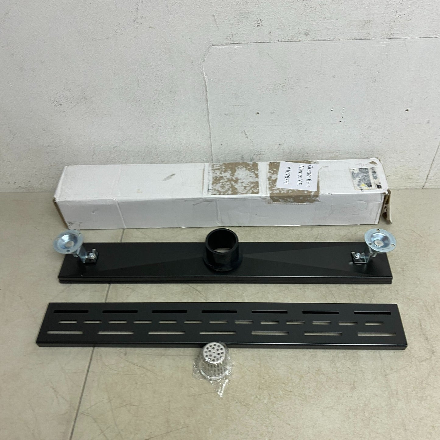 Signature Hardware 24" Effendi Linear Shower Drain - with Drain Flange - Mat,,,