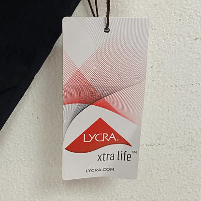 CALIA Women's Swim Collection High Rise Shirred V Front Bottom Black WSA23407