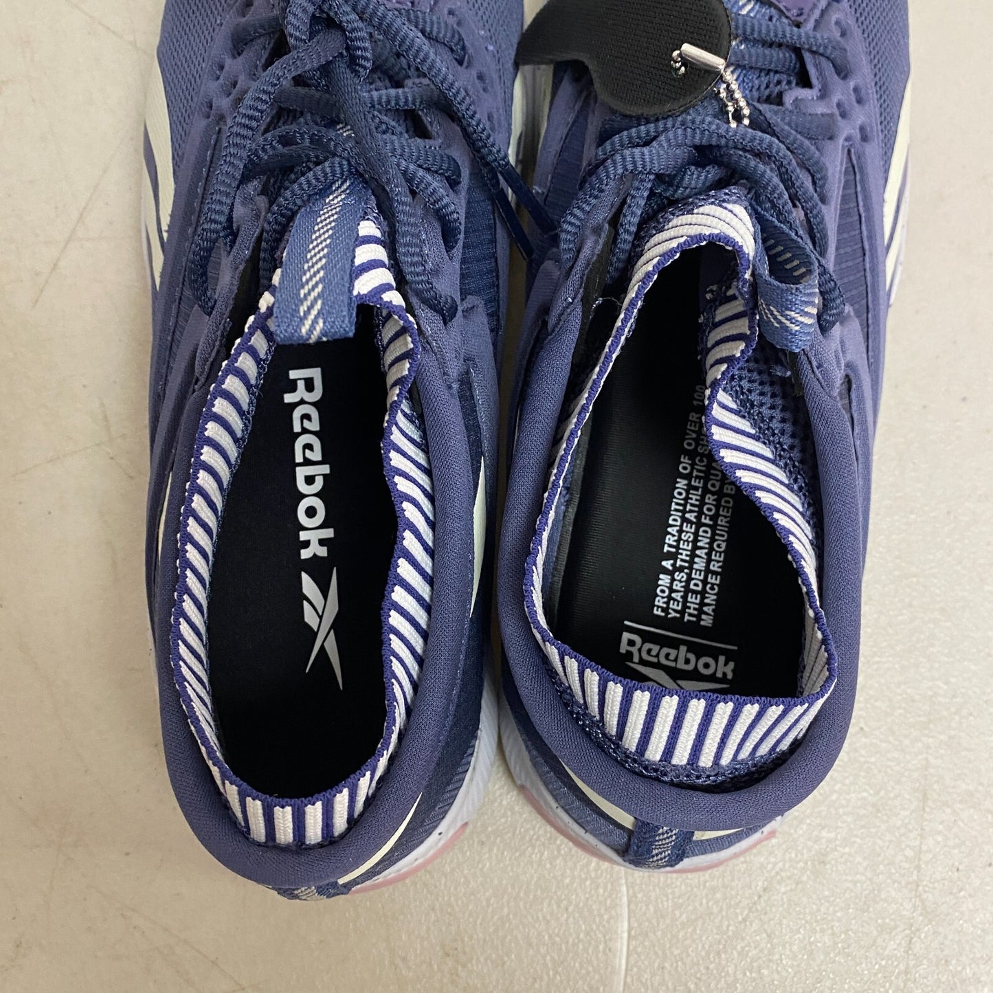 Reebok Women's HIIT TR Composite Toe Work Shoe Blue/Pink/White Size 10M RB481