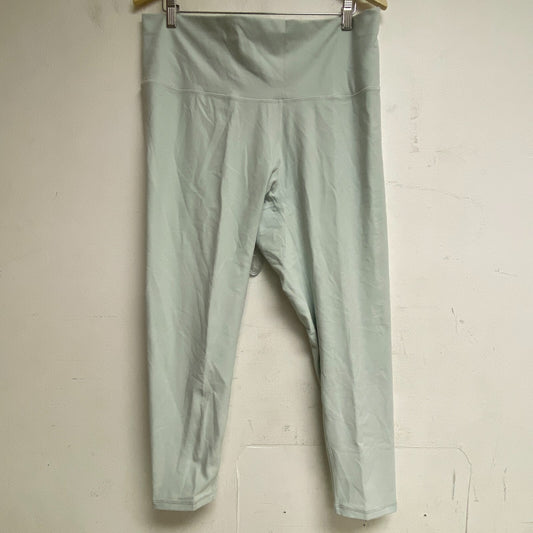 CALIA Women's Core Essential 7/8 Leggings Ankle Fitted Silhouette Calming Green