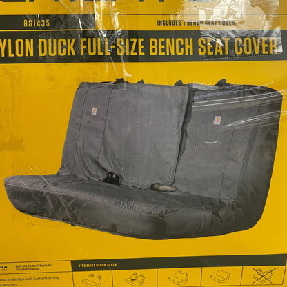 Carhartt Universal Fitted Bench Seat Cover Nylon Duck Canvas Gravel Gray