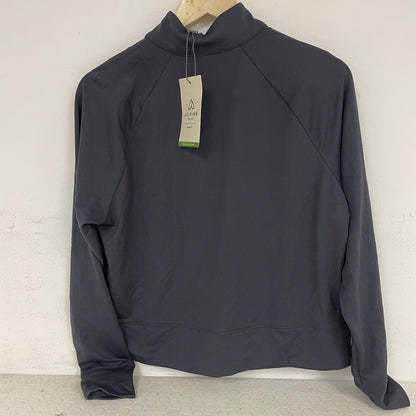 Alpine Womenâs Long Sleeve 1/4 Zip Pullover Phantom ADW22102 NWT Activewear