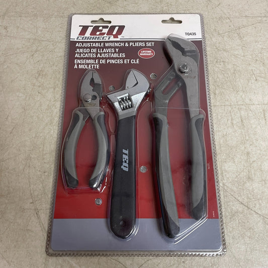 TEQ Adjustable Wrench & Pliers Set TQ435