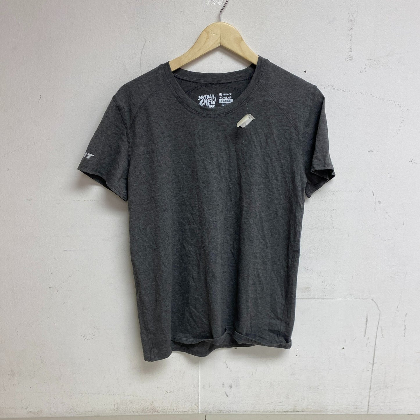 RIP-IT Woman's  Short Sleeve Crew Tee with Adira Plain Dark Grey BQ9776