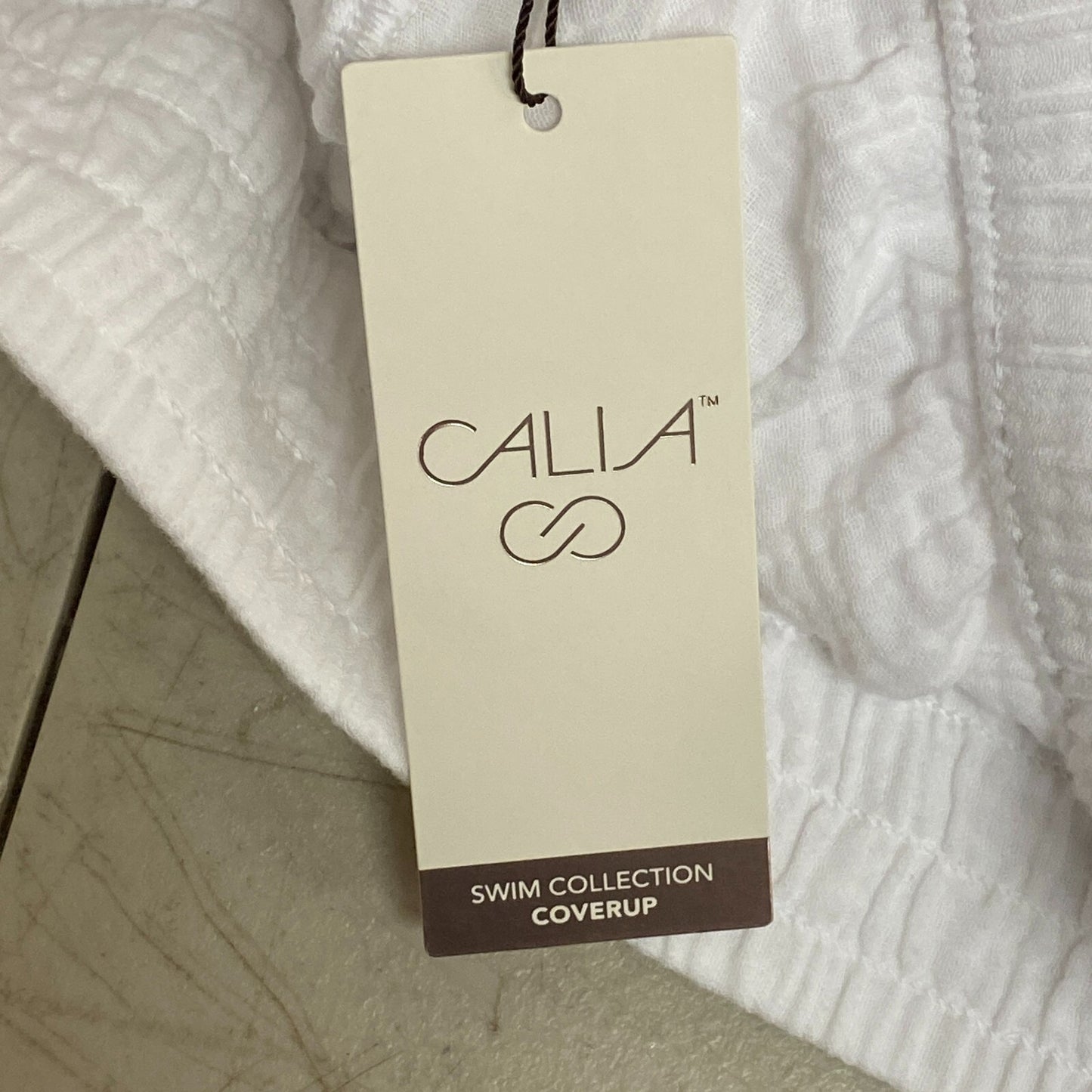 Calia Women Inverted Pleat Pull on Short Pure White Solid WSA23918N