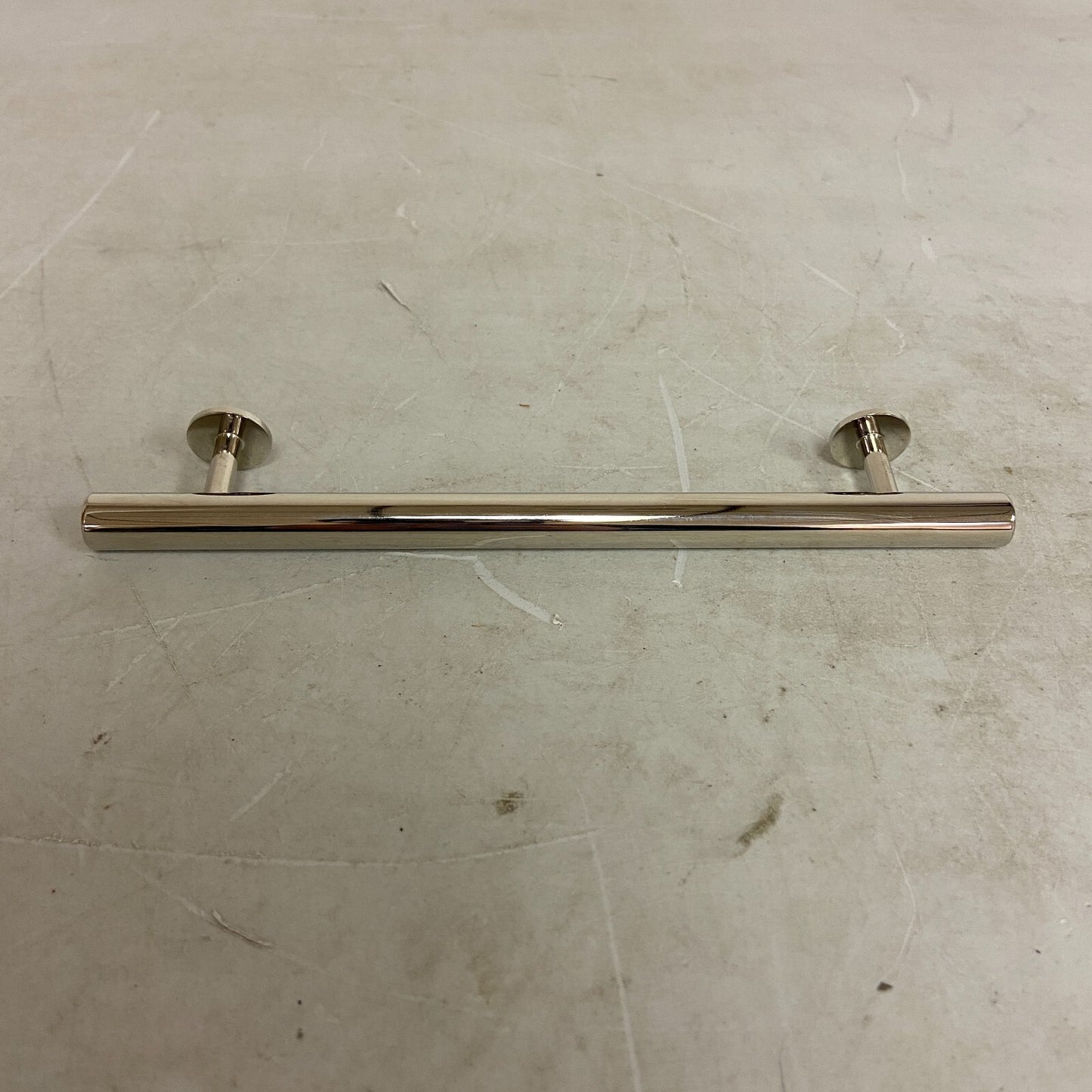 SIGNATURE HARDWARE 8" Diehl Adjustable Round Brass Drawer Pull - Polished Brass