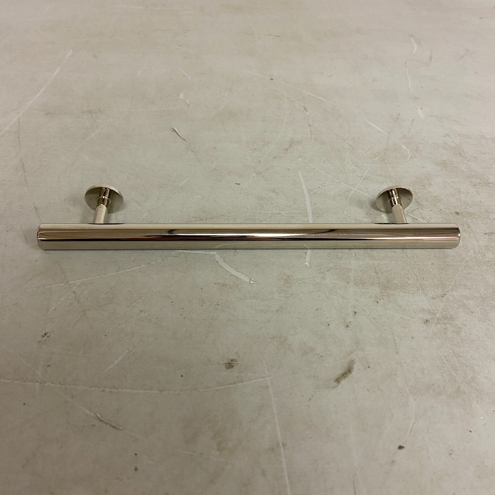 SIGNATURE HARDWARE 8" Diehl Adjustable Round Brass Drawer Pull - Polished Brass