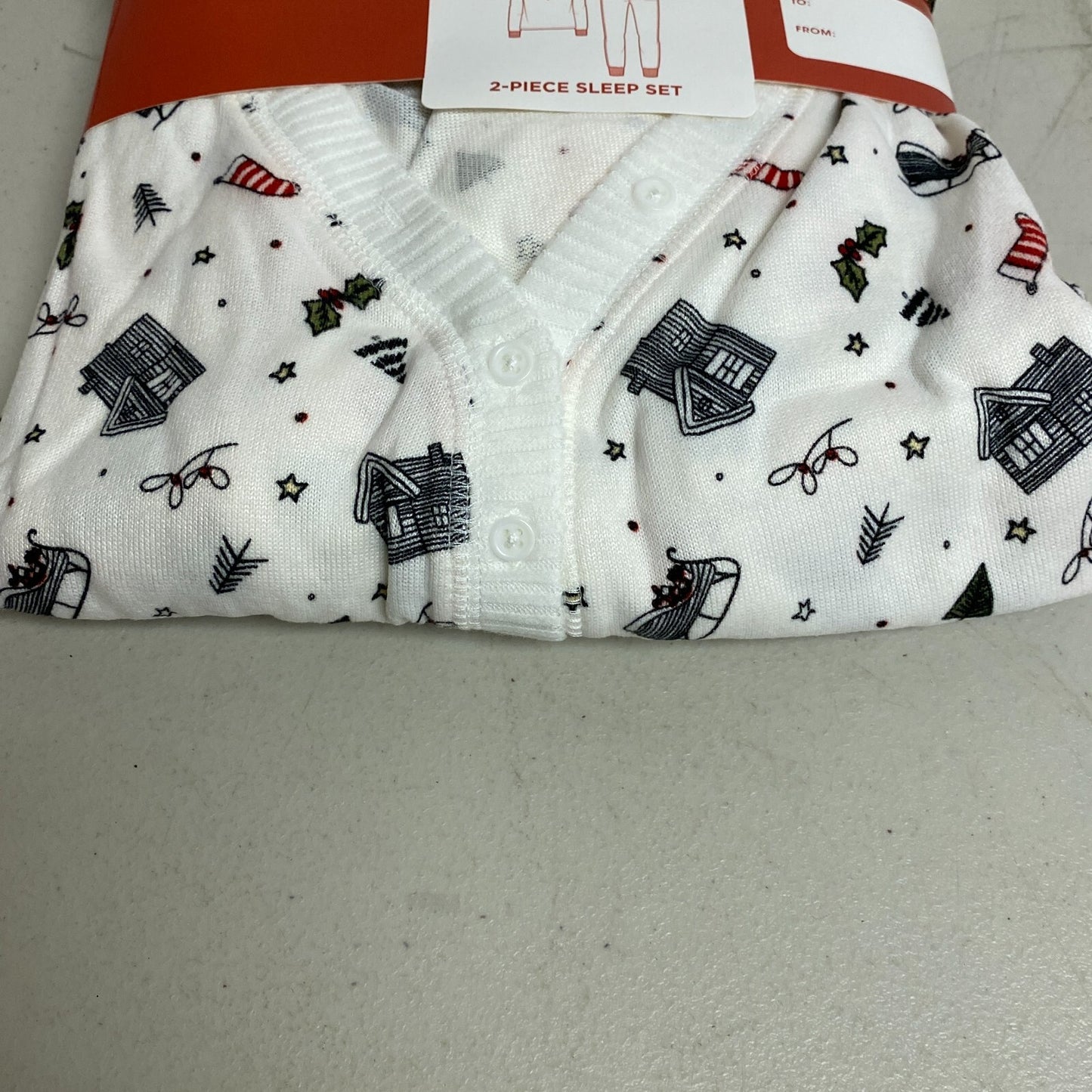 Arizona Body Women's 2-Piece Sleep Set Size XS Color: Crema Cabin Vibes White