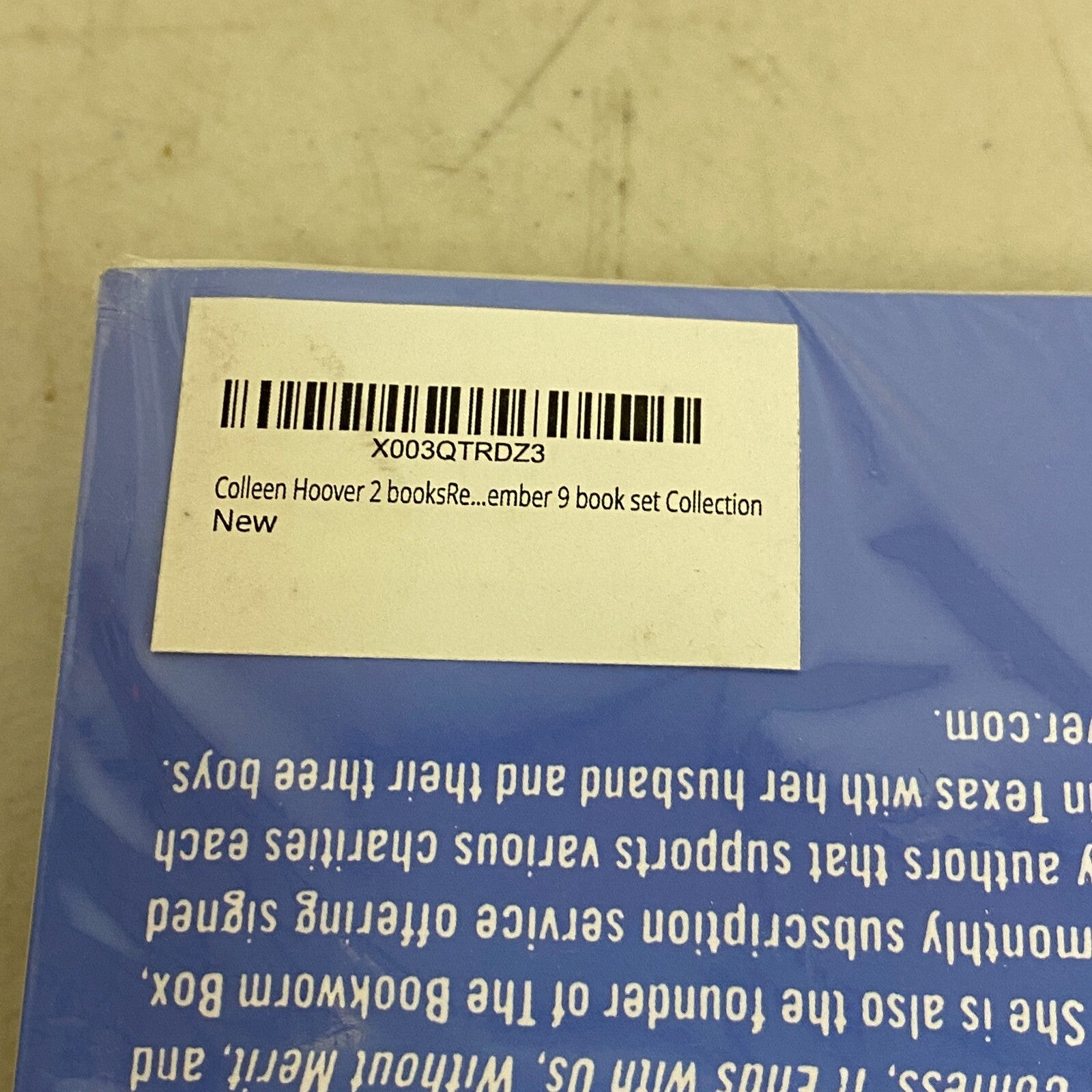 Colleen Hoover 2 Piece Superset Includes "Reminders of Him" + "November 9" Books