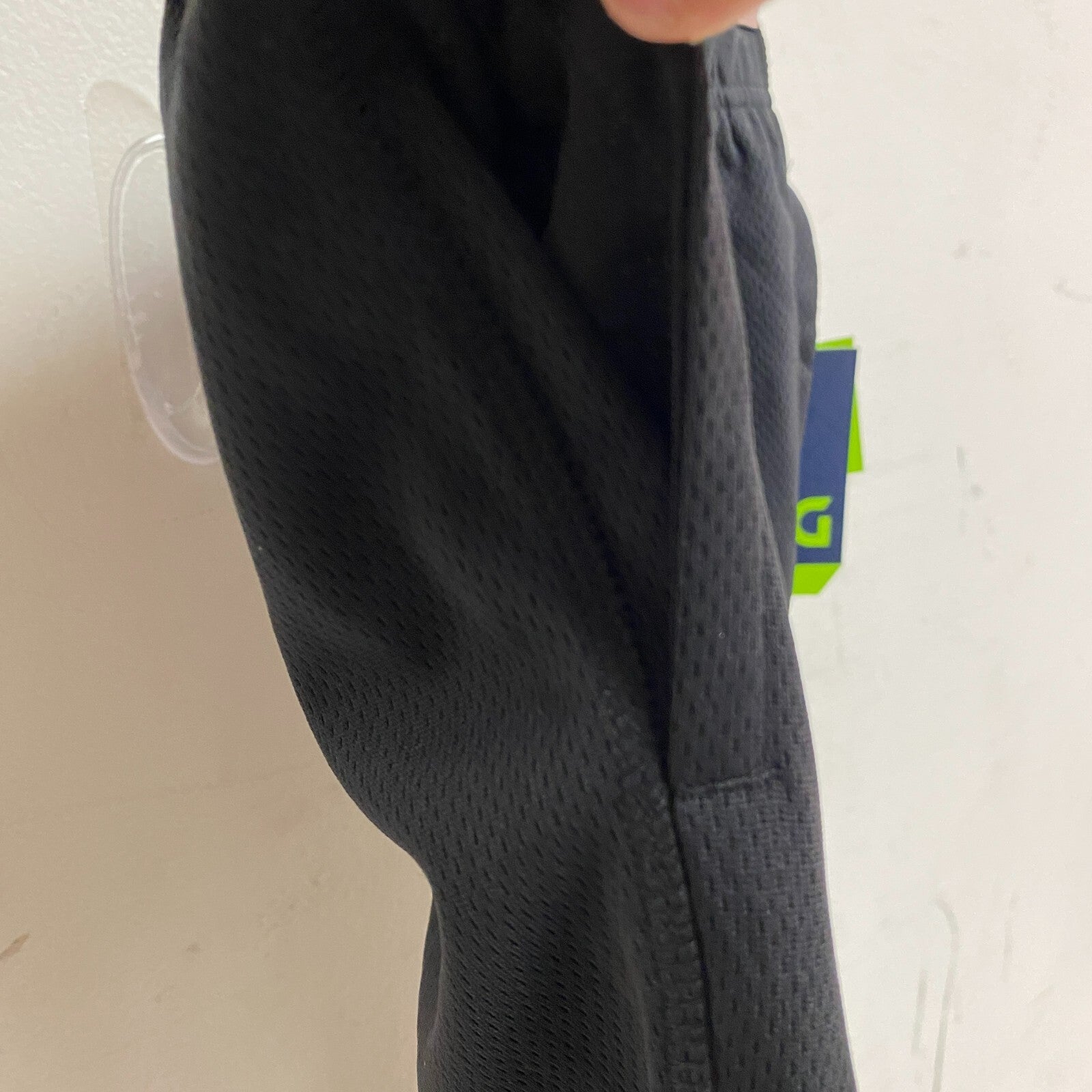 DSG Boys Mesh Training Pant Pure BLack Solid DAB11105