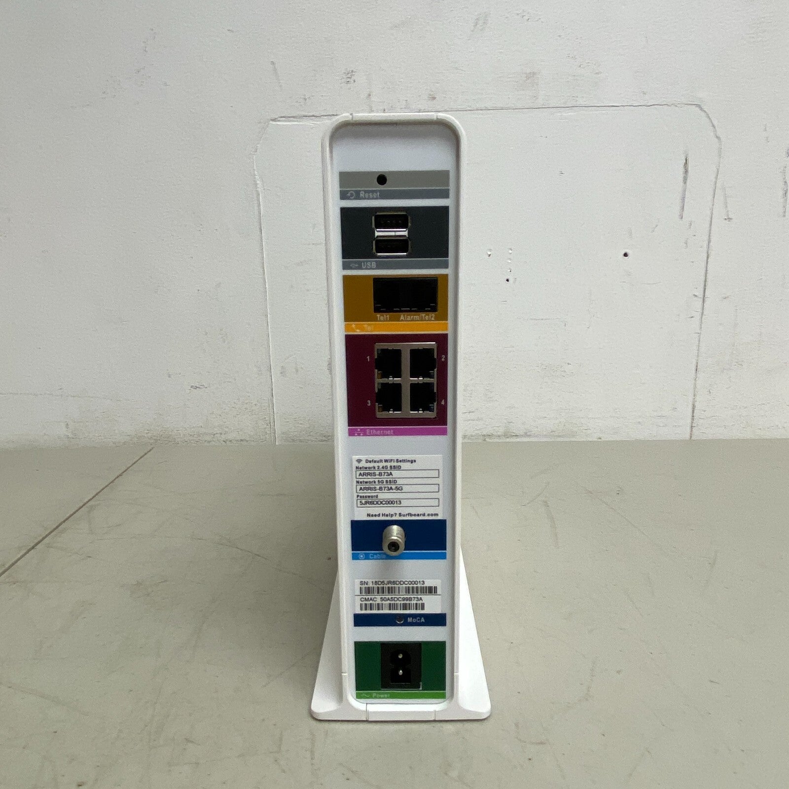Arris SurfBoard SVG2482AC White DOCSIS Internet WiFi & Voice Modem 960Mbps