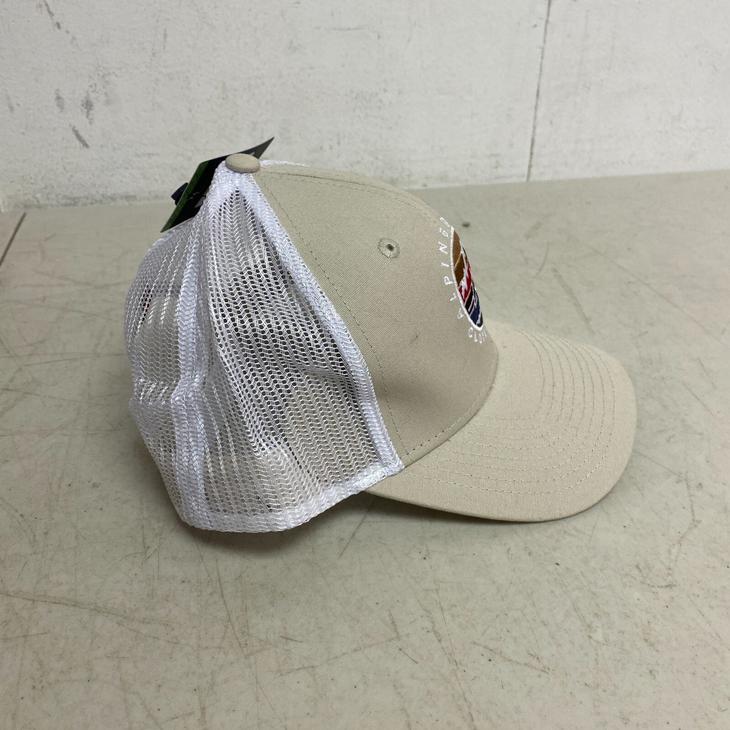 Alpine Design Men's AD Circle Patch Trucker/Mesh Hat Sand One Size OSFA ADM14702