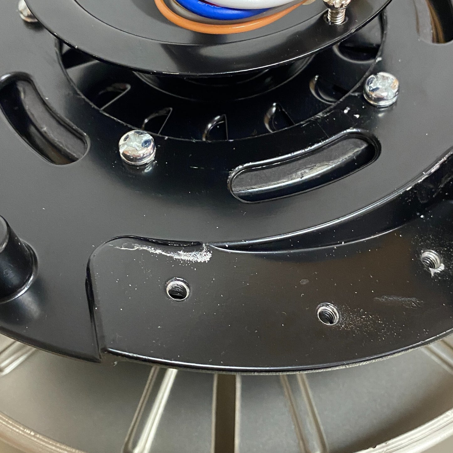 Harbor Breeze Mazon Brushed Nickel Finish Ceiling Fan 44 inch Model # 0807421