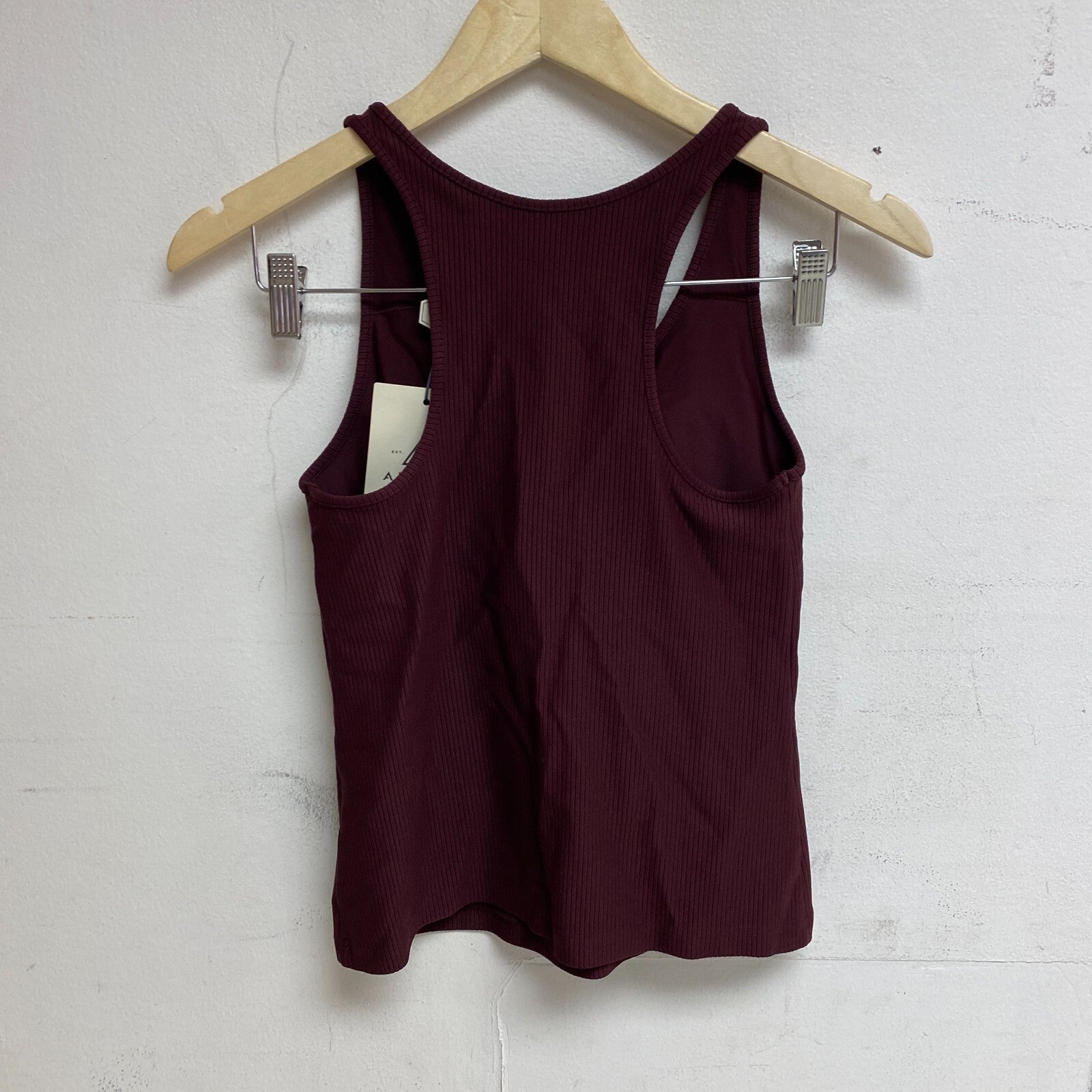 Alpine Design Women's Medium Support Striped  Bra Top Deep Bordeaux ADW12107A