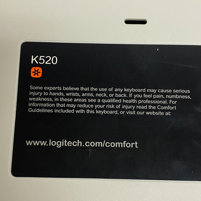 Logitech K520 Wireless Keyboard Black ,Used-Very Good