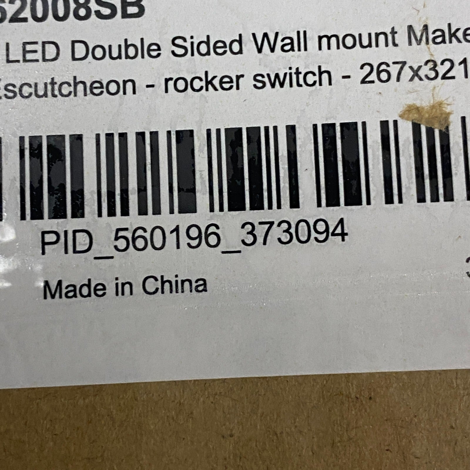 Signature Hardware R2008 LED Wall Mount Makeup Mirror E2 Escutcheon Rocker Switc