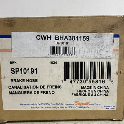 CarQuest Wearever Brake Hose Assembly Banjo-Female 98–03 Dodge BHA381159