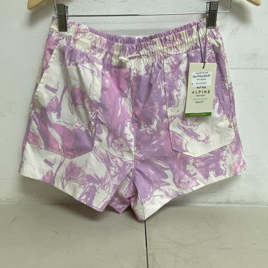 Alpine Design Women's Large Elastic Waist Woven Shorts Orchid Floral ADW13805P