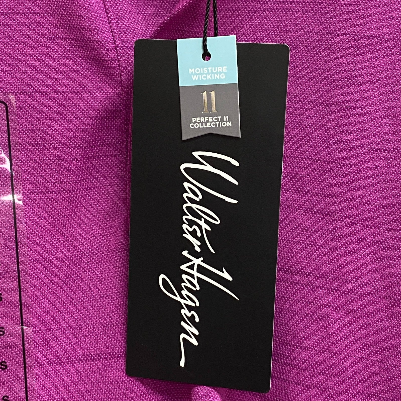 Walter Hagen Men's P11 Striation Pique Polo Bright Magenta/Magenta MGA11475