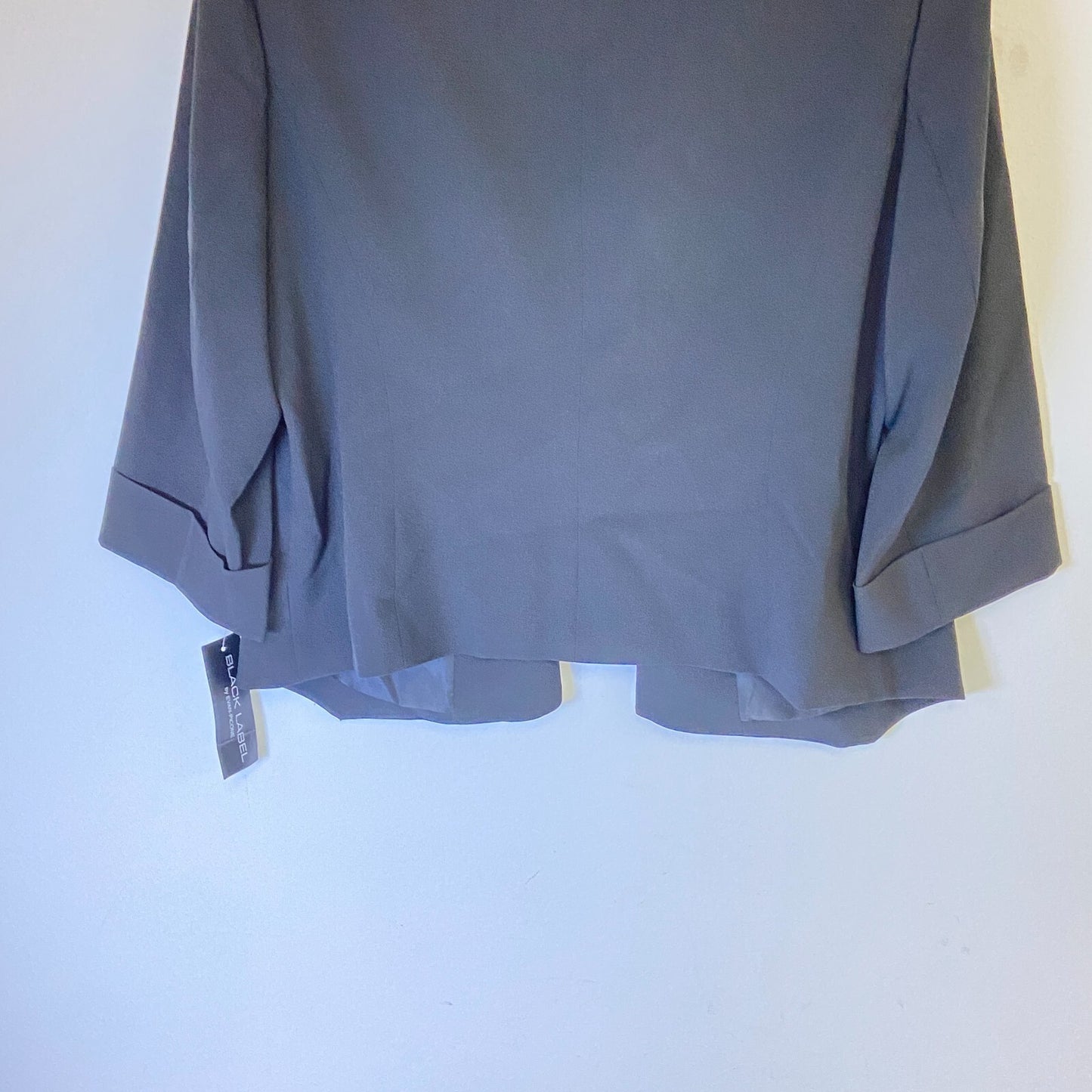 Black Label Women's Pocketless Stretch Blazer Size 16 Color Black *NWT