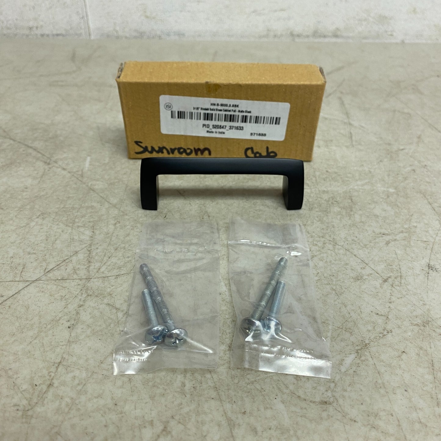 Signature Hardware 12" Gebara Brass Cabinet Pull - Matte Black