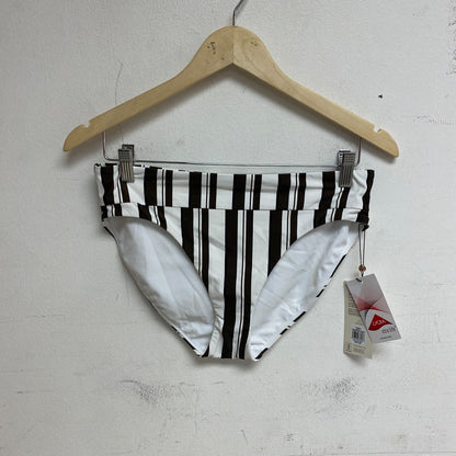 Calia Women's Wide Banded High Leg Swim Bottoms Variegated Stripe WSA23414PRT