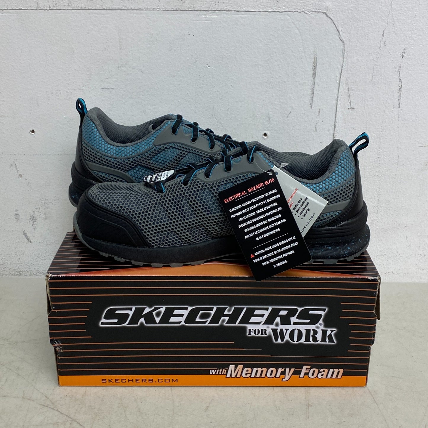 Skechers Women's Bulkin Lyndale Work Composite Toe Shoes Size 8.5 77273/GYAQ