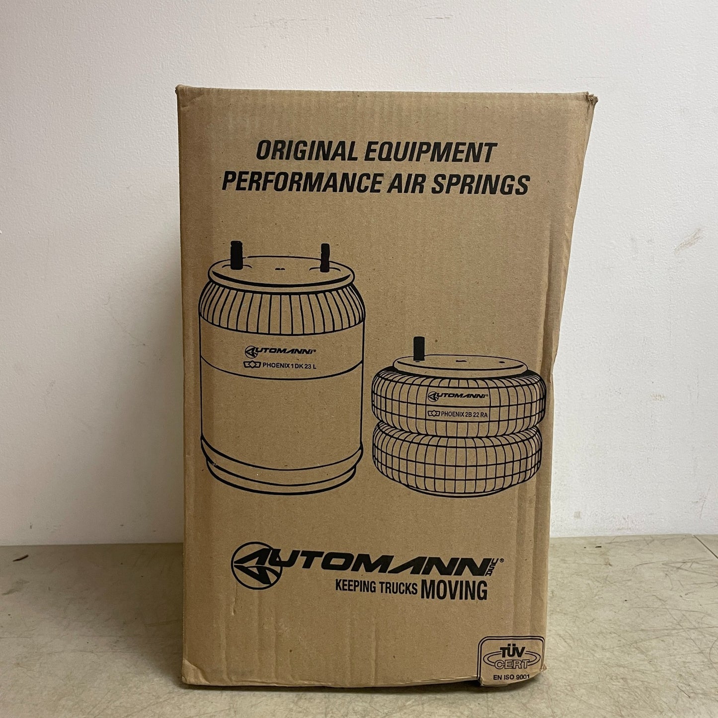 Automann AB1DK23L-9101 Rolling Lobe Air Spring 5700lb @ 80 PSI 15.5" Height