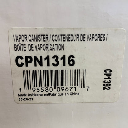 CARQUEST CPN1316 Premium Vapor Canister Charcoal Emission Canister Black