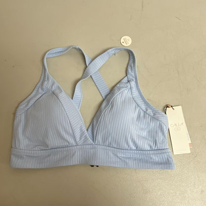 Calia WomensTriangle Cross Back Top Blue  Solid Stylish Trendy WSA22219R