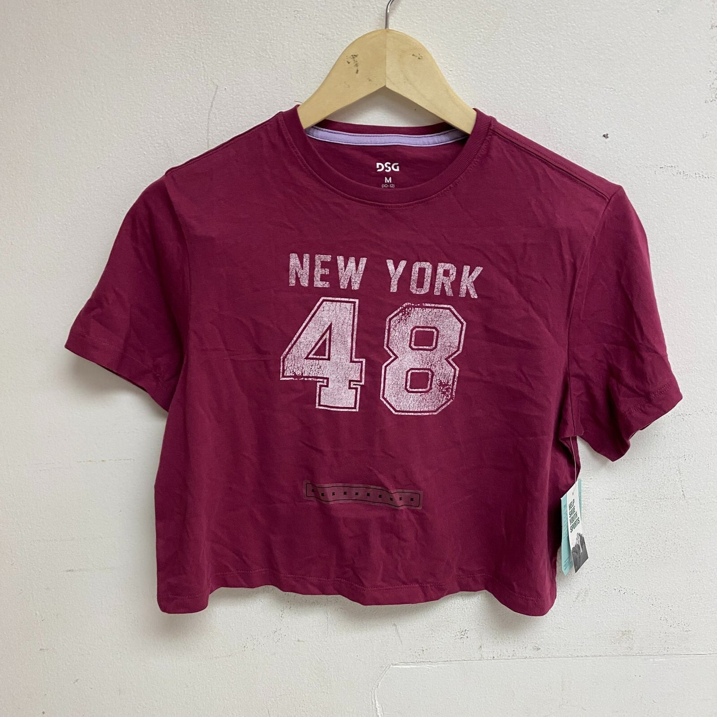 DSG Girls Boxy Graphic Tee Mixed Berries Ny  Short Sleeve Solid Relaxed DAG12122