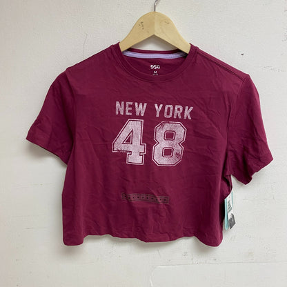 DSG Girls Boxy Graphic Tee Mixed Berries Ny  Short Sleeve Solid Relaxed DAG12122