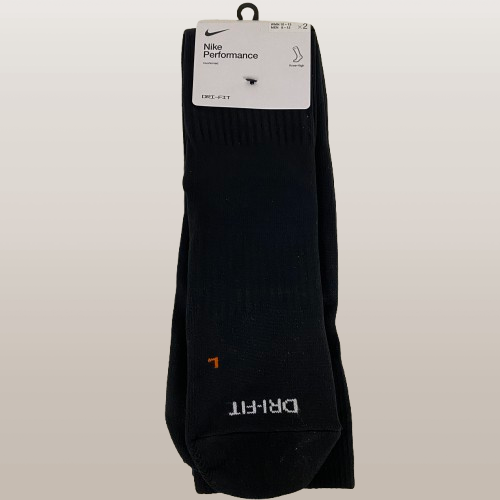 Nike 2 pack Performance Dri-Fit Knee-High Socks Small Black