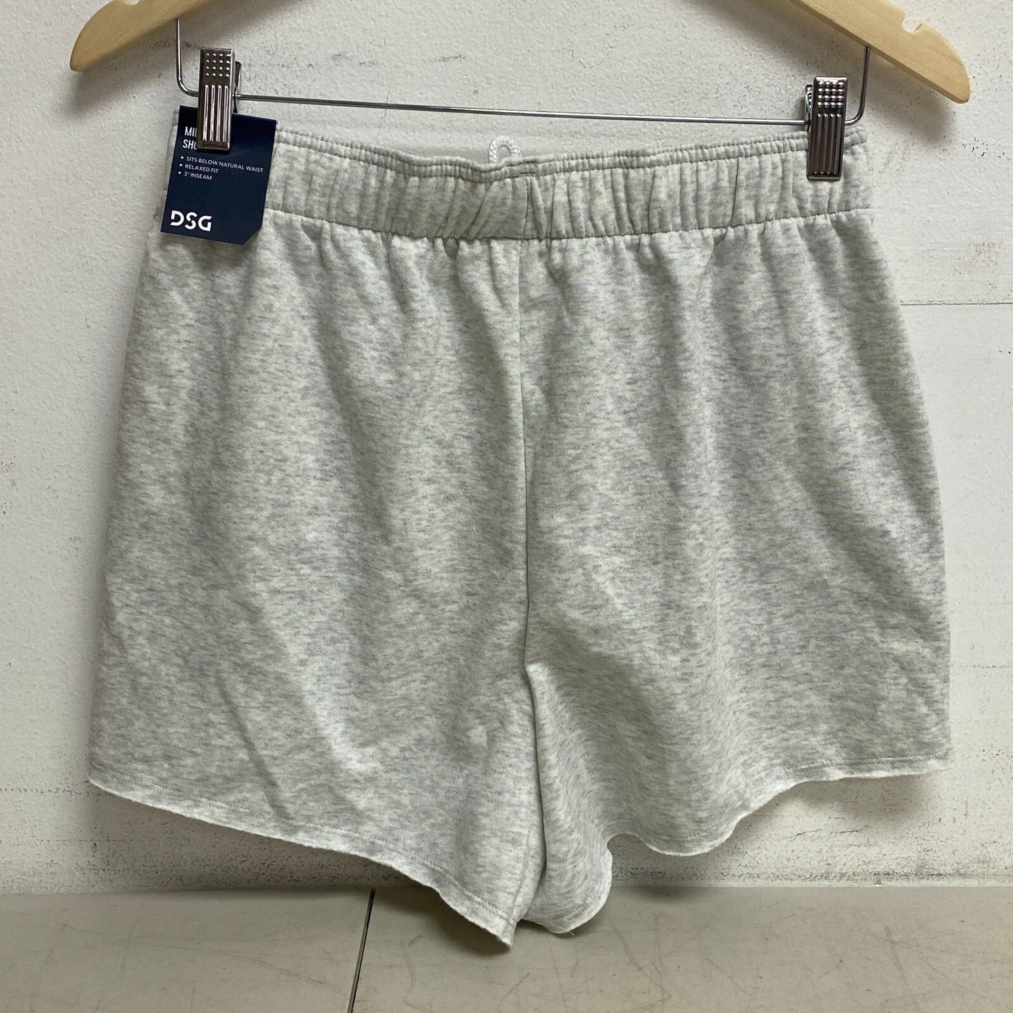 DSG Women's Relaxed Fit Oversized Fleece Shorts Light Heather Grey DAW11431H