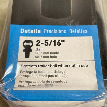 CURT 21811 Trailer Hitch Ball Cover Black Rubber Fits 2-5/16" Trailer Balls