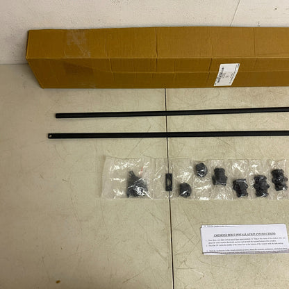 Signature Hardware Beaded Iron Door Cremone Bolt - Black Powder Coat