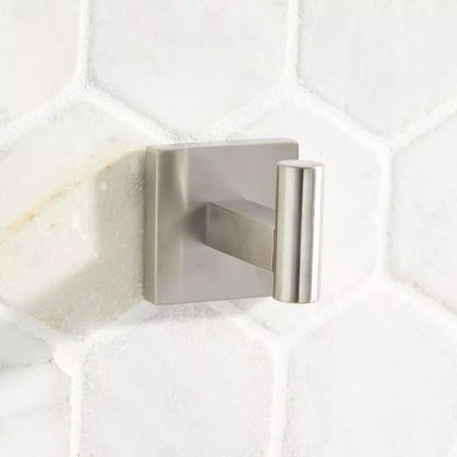 Signature Hardware Hibiscus Robe Hook - Brushed Nickel Finish SHHBRHZBN