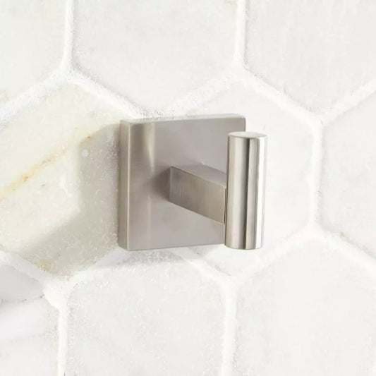 Signature Hardware Hibiscus Robe Hook - Brushed Nickel Finish SHHBRHZBN