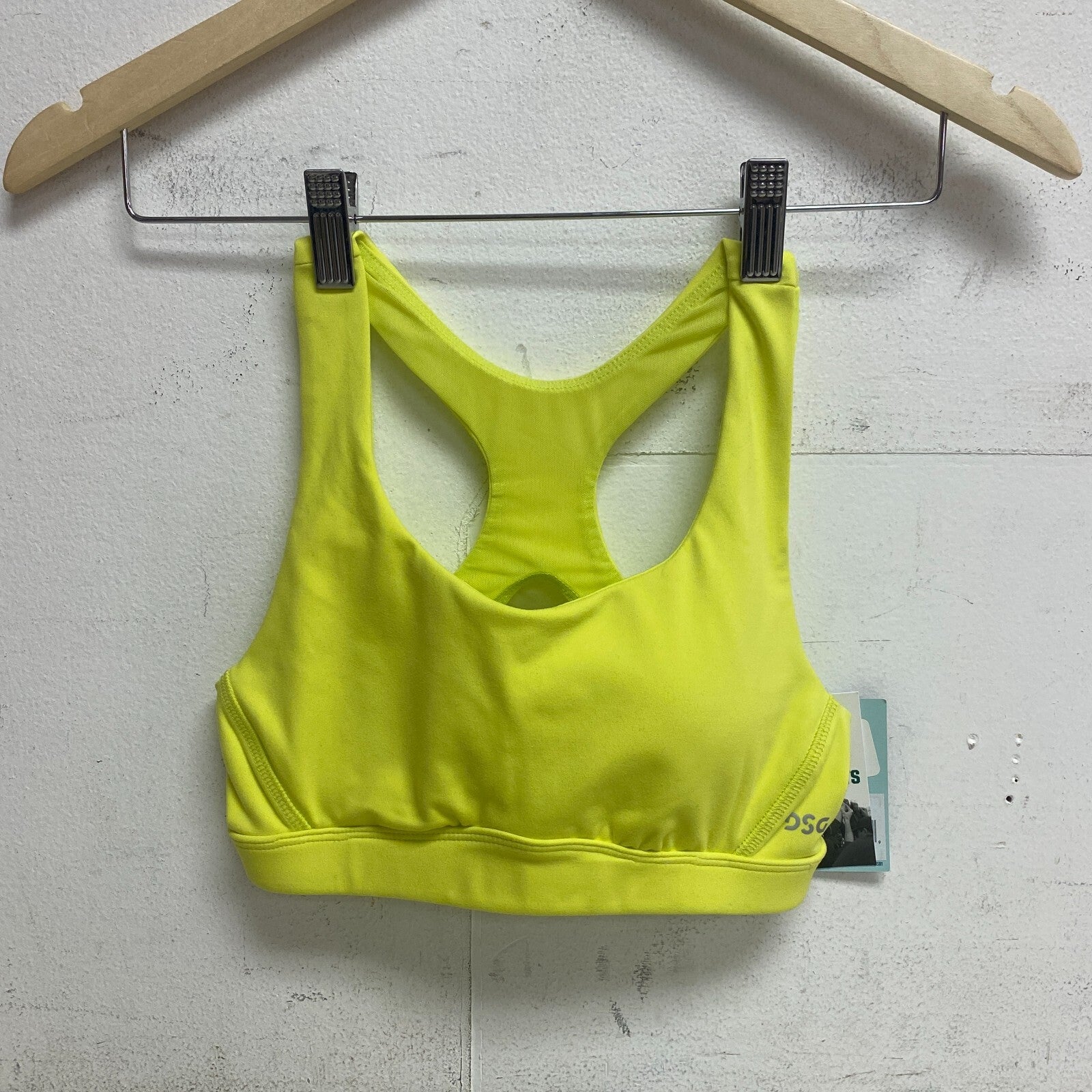 DSG Women's Light Weight Aspire Bra Acid Yellow DAW12702 BRAND NEW