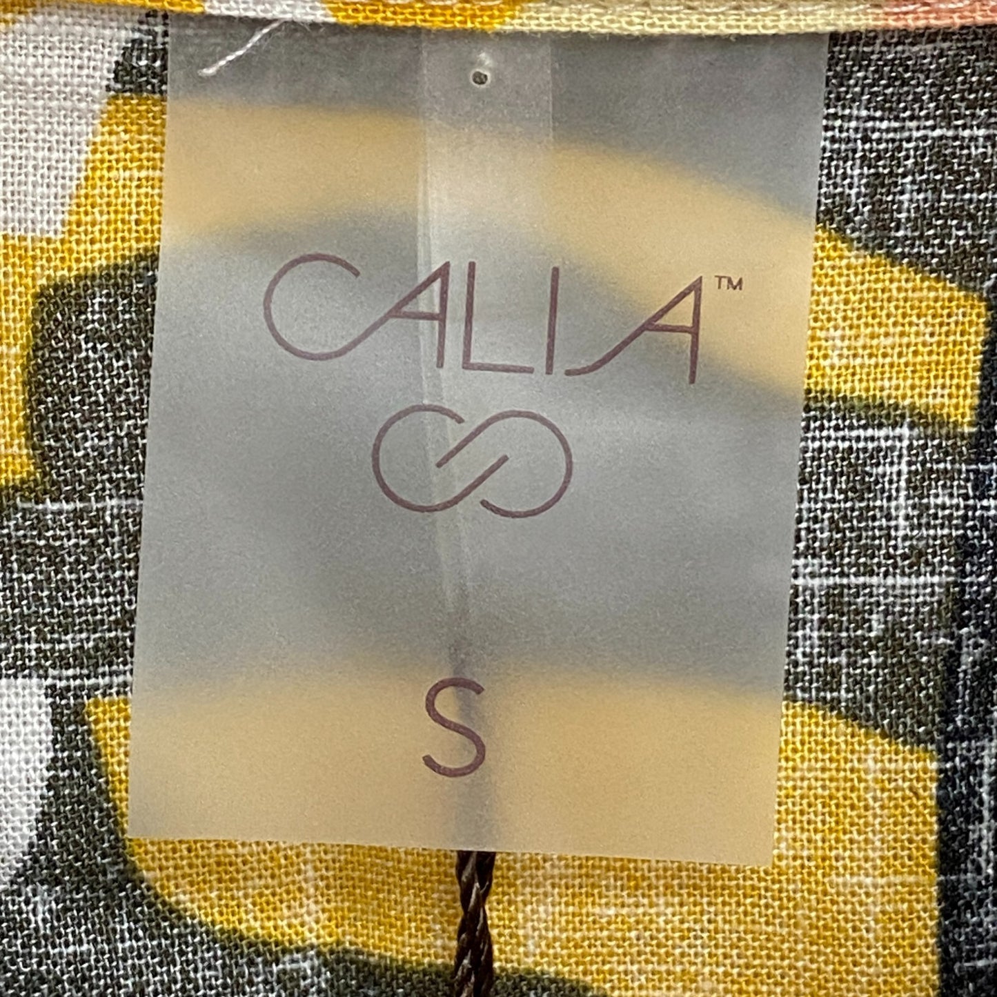 Calia Womens Coverup Oversized Long Sleeve Button Down Multi Palm WSA23919PRT