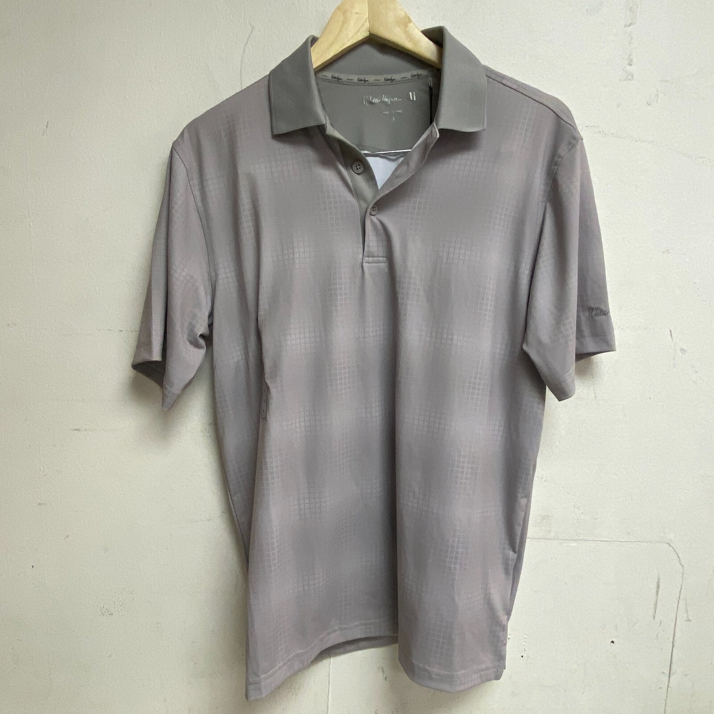 Walter Hagen Men's P11 Digital check print polo Digital Check Grey MGA11498 New
