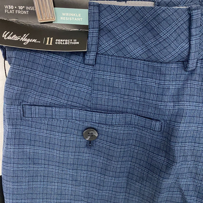 Walter Hagen Mens Perfect 11 Tonal Plaid Short Navy MGA14163