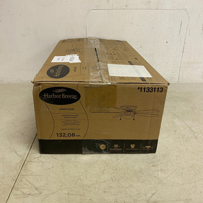 Harbor Breeze Armitage 52-Inches Bronze with Toffee/cocoa Blades Indoor Flush