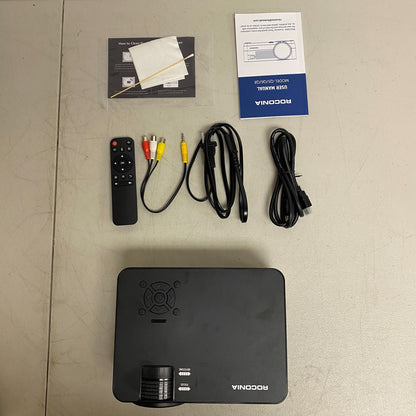 Roconia 150" Class FHD (1080p) LED Projector Movie Video Home Theater w/ Screen'