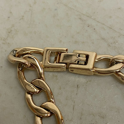 Armitron Women link bracelet with charm watch with key and lock charms 75/5067RG