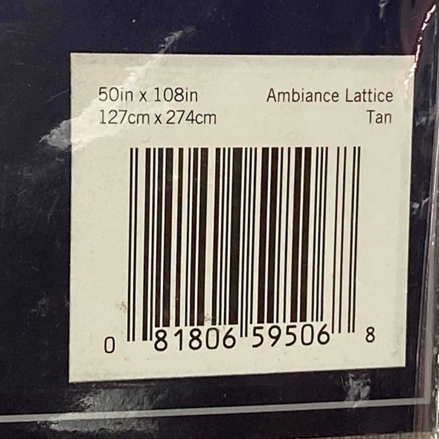 Eclipse Grommet Fleece Lined Insulating Curtain 50in x 108in Ambiance Lattice...