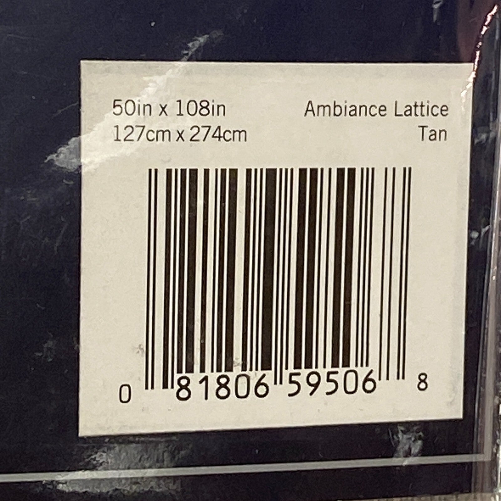 Eclipse Grommet Fleece Lined Insulating Curtain 50in x 108in Ambiance Lattice...